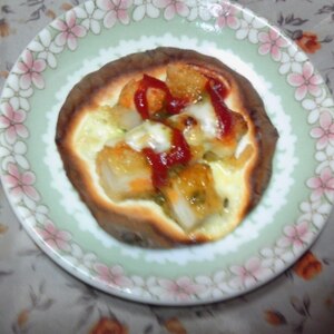 餃子の皮ｄｅ❤唐揚げ青のりチーズ焼き❤